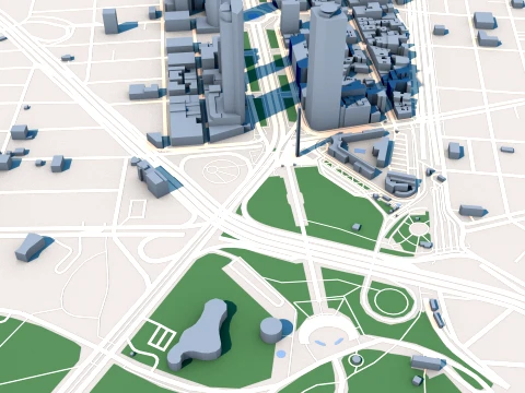 Torre Reforma Torre Mayor Mexico City Mexic Map 3D Model