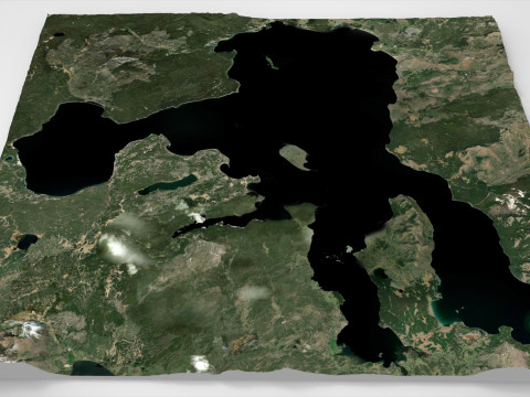 Yellowstone Gölü Wyoming ABD 3D Model