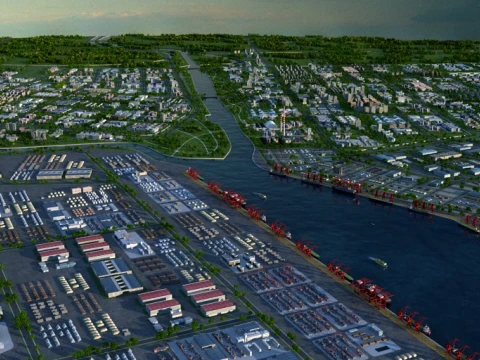 Port 3D Model