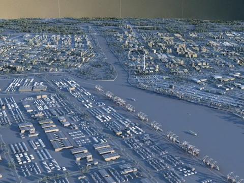 Port 3D Model