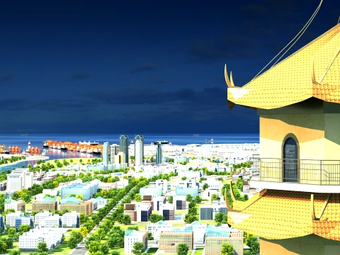 Port 3D Model