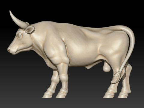Bull 3D MODEL STL file for 3D Printer 3D Print Model