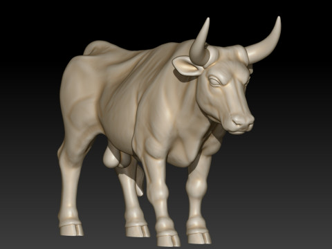 Bull 3D MODEL STL file for 3D Printer 3D Print Model