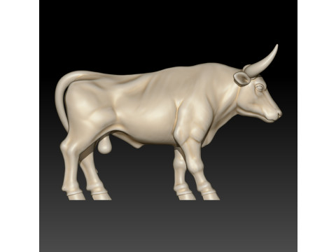 Bull 3D MODEL STL file for 3D Printer 3D Print Model