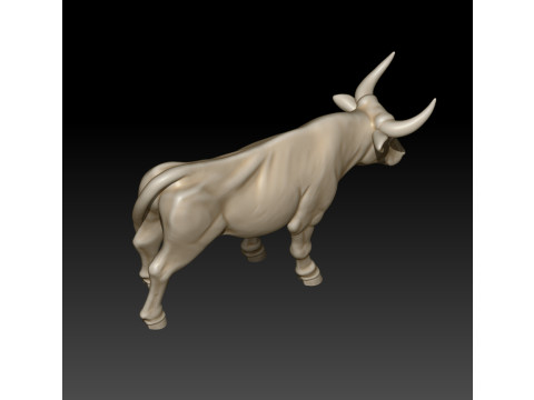 Bull 3D MODEL STL file for 3D Printer 3D Print Model