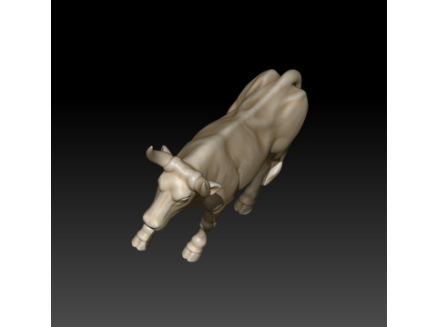Bull 3D MODEL STL file for 3D Printer 3D Print Model