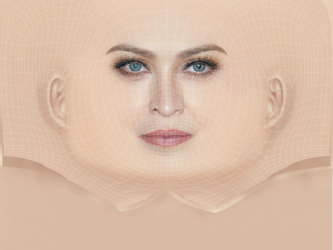 Madonna Head - No Hair - Low poly head for game 3D Model
