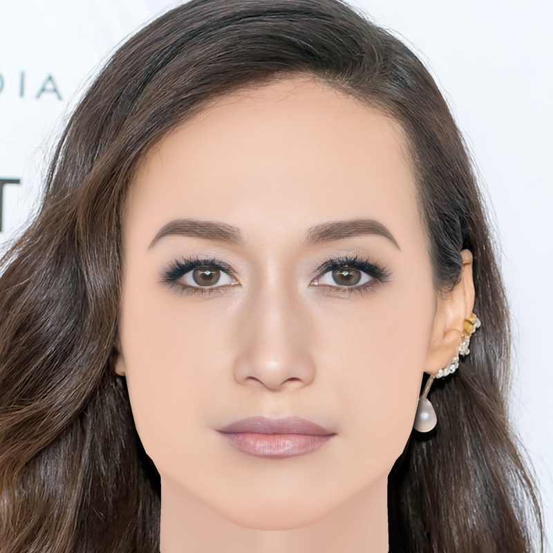 Maggie Q Head - No Hair - Low poly head for game 3D Model .c4d .max .obj .3ds .fbx .stl .blend 