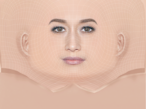 Maggie Q Head - No Hair - Low poly head for game 3D Model