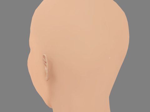 Mandy Moore Head - No Hair - Low poly head for game 3D Model