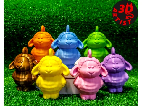 Sheep Keychain 3D 프린트 모델