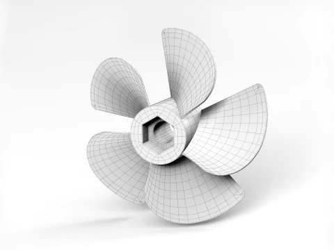 Ship Screw 3D Model