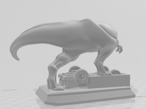 Bonecos 3d style manga anime tiranossauro jurasic park style caricato 3D Print Model