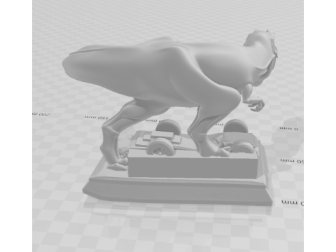 Bonecos 3d style manga anime tiranossauro jurasic park style caricato 3D Print Model