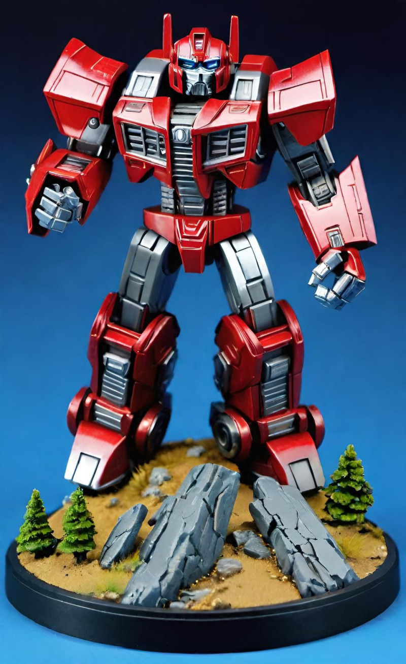 Bonecos 3d style manga anime ironhide transformers style caricato 3D Print Model .c4d .max .obj .3ds .fbx .stl .blend 