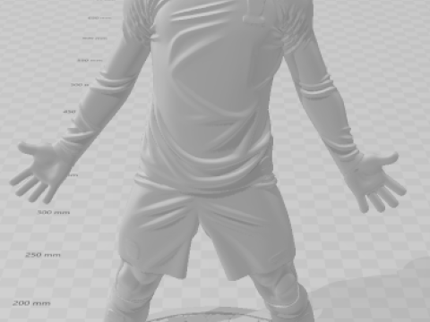 Bonecos 3d style manga anime soccer futebol cr7 style caricato 3D Print Model