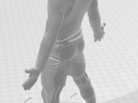 Bonecos 3d style manga anime soccer futebol cr7 style caricato 3D Print Model