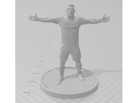Bonecos 3d style manga anime soccer futebol suarez style caricato 3D Print Model