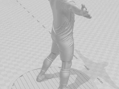 Bonecos 3d style manga anime soccer futebol suarez style caricato 3D Print Model