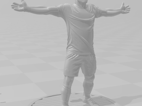 Bonecos 3d style manga anime soccer futebol suarez style caricato 3D Print Model