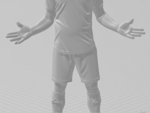 Bonecos 3d style manga anime soccer futebol zlatan ibrahimovic style caricato 3D Print Model