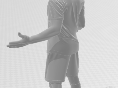 Bonecos 3d style manga anime soccer futebol zlatan ibrahimovic style caricato 3D Print Model