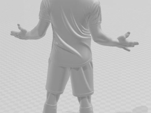 Bonecos 3d style manga anime soccer futebol zlatan ibrahimovic style caricato 3D Print Model