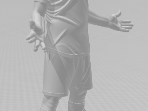 Bonecos 3d style manga anime soccer futebol zlatan ibrahimovic style caricato 3D Print Model
