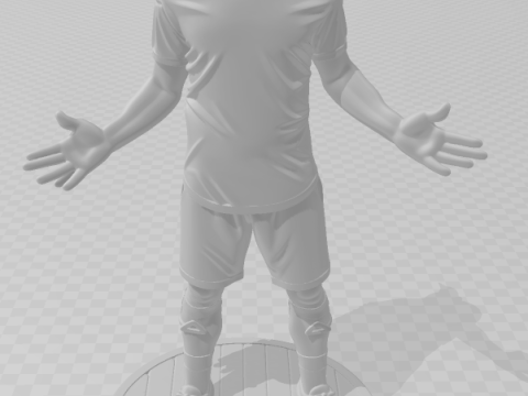 Bonecos 3d style manga anime soccer futebol zlatan ibrahimovic style caricato 3D Print Model