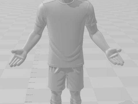 Bonecos 3d style manga anime soccer futebol zlatan ibrahimovic style caricato 3D Print Model