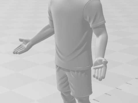 Bonecos 3d style manga anime soccer futebol zlatan ibrahimovic style caricato 3D Print Model