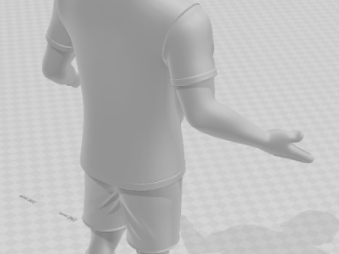 Bonecos 3d style manga anime soccer futebol zlatan ibrahimovic style caricato 3D Print Model