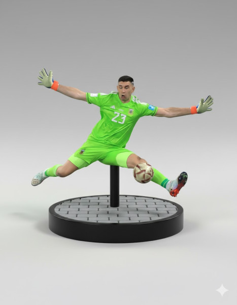 Bonecos 3d style manga anime soccer futebol emiliano dibu martinez style caricato 3D Print Model .c4d .max .obj .3ds .fbx .stl .blend 