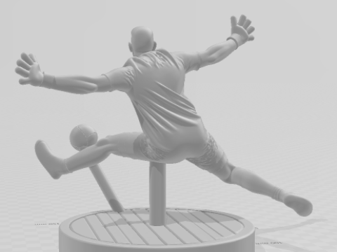 Bonecos 3d style manga anime soccer futebol emiliano dibu martinez style caricato 3D Print Model