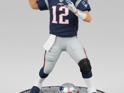 Bonecos 3d style manga anime nfl tom brady style caricato 3D Print Model