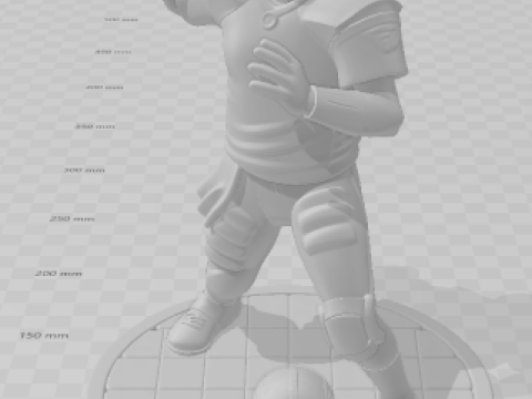 Bonecos 3d style manga anime nfl tom brady style caricato 3D Print Model