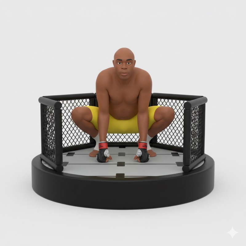 Bonecos 3d style manga anime anderson spider silva destruction octogono style caricato 3D Print Model .c4d .max .obj .3ds .fbx .stl .blend 