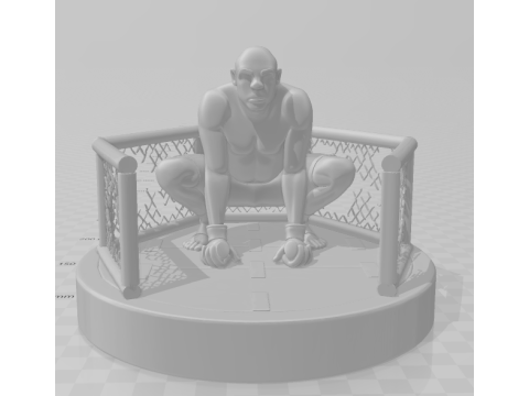 Bonecos 3d style manga anime anderson spider silva destruction octogono style caricato 3D Print Model