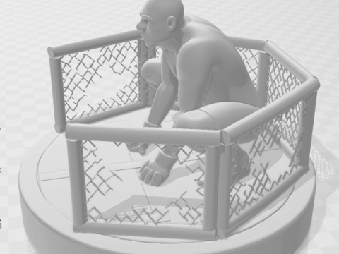 Bonecos 3d style manga anime anderson spider silva destruction octogono style caricato 3D Print Model