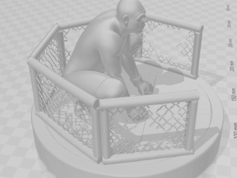 Bonecos 3d style manga anime anderson spider silva destruction octogono style caricato 3D Print Model