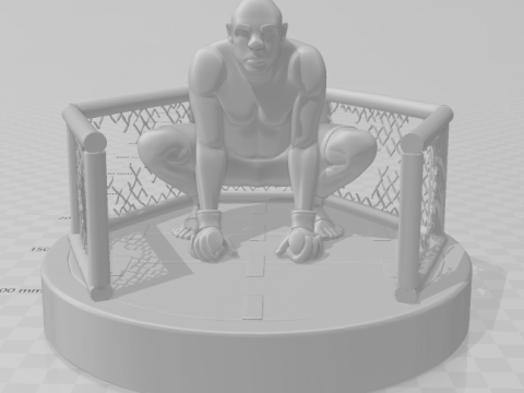 Bonecos 3d style manga anime anderson spider silva destruction octogono style caricato 3D Print Model