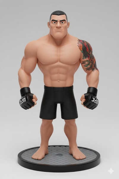 Bonecos 3d style manga anime fabricio vai cavalo werdum style caricato 3D Print Model .c4d .max .obj .3ds .fbx .stl .blend 