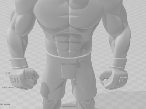 Bonecos 3d style manga anime fabricio vai cavalo werdum style caricato 3D Print Model