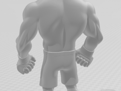 Bonecos 3d style manga anime fabricio vai cavalo werdum style caricato 3D Print Model