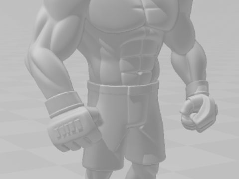 Bonecos 3d style manga anime fabricio vai cavalo werdum style caricato 3D Print Model