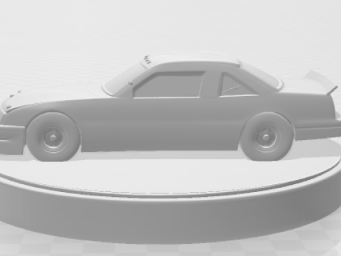 Bonecos 3d style manga anime car race days of thunder style caricato 3D Print Model