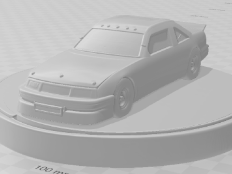 Bonecos 3d style manga anime car race days of thunder style caricato 3D Print Model