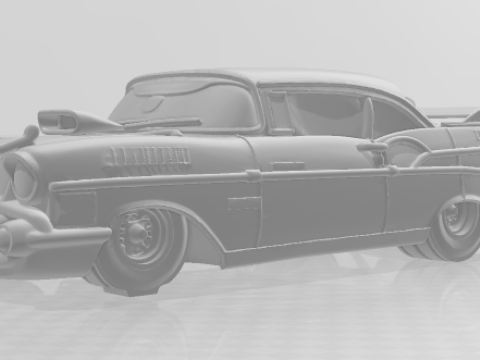 Bonecos 3d style manga anime car race drag nhra style caricato 3D Print Model