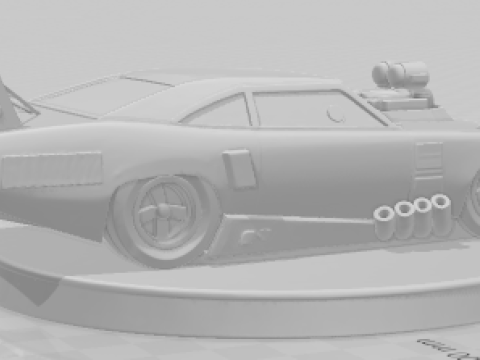 Bonecos 3d style manga anime car race drag nhra style caricato 3D Print Model