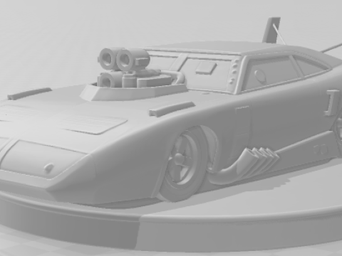 Bonecos 3d style manga anime car race drag nhra style caricato 3D Print Model